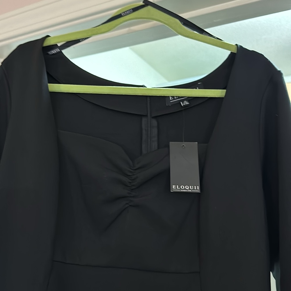 Eloquii Black wiggle dress; NWT. Love this brand.